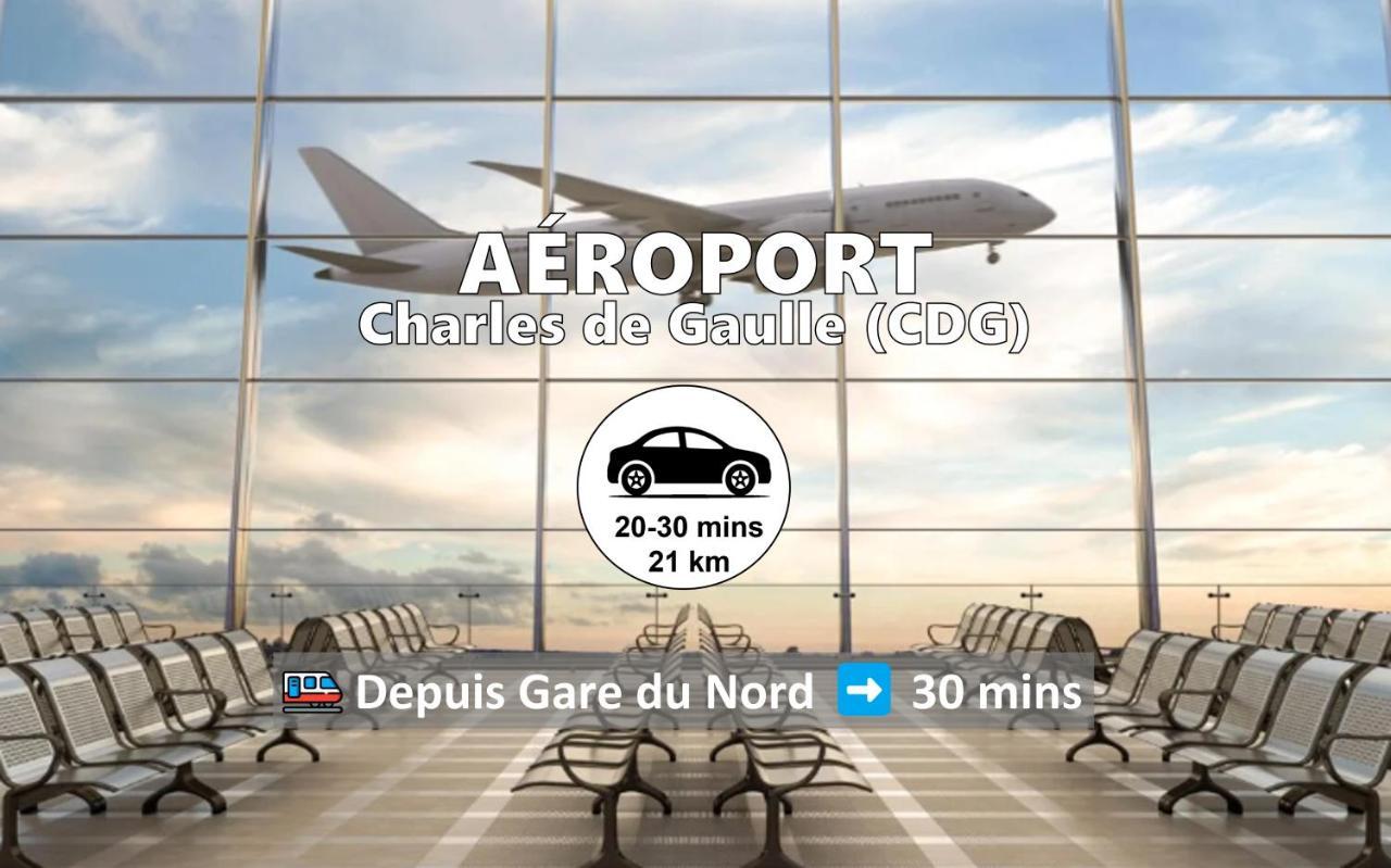 Room & Parking In Shared Appartment With Proprietor L 25 Mins From Paris Gare Du Nord, Cdg Airport & Stade De France Montmagny Exterior foto